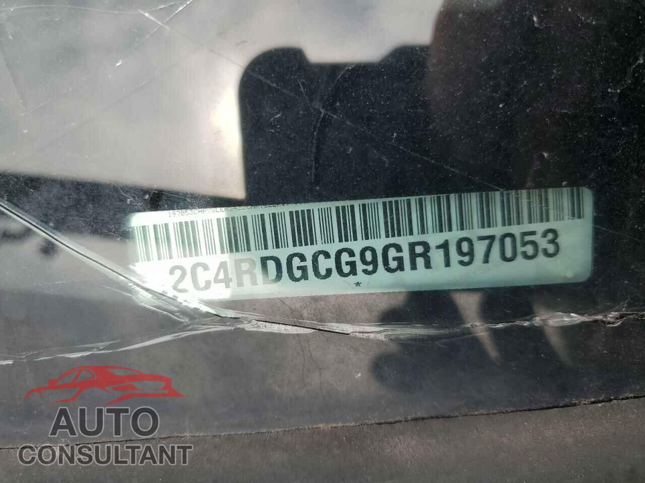 DODGE CARAVAN 2016 - 2C4RDGCG9GR197053