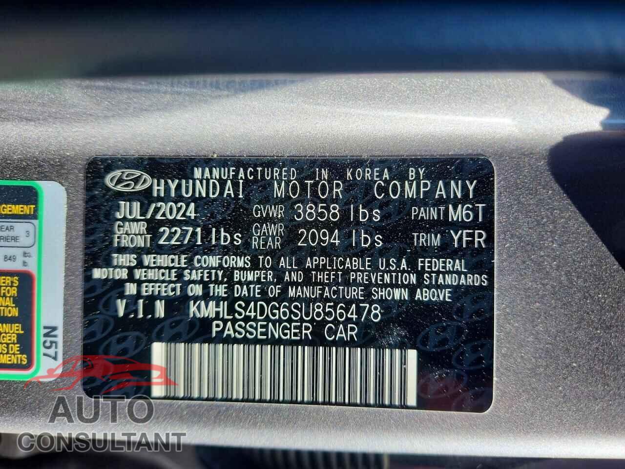 HYUNDAI ELANTRA 2025 - KMHLS4DG6SU856478