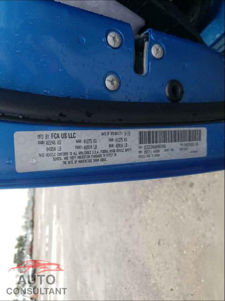 DODGE CHALLENGER 2019 - 2C3CDZAG4KH667898