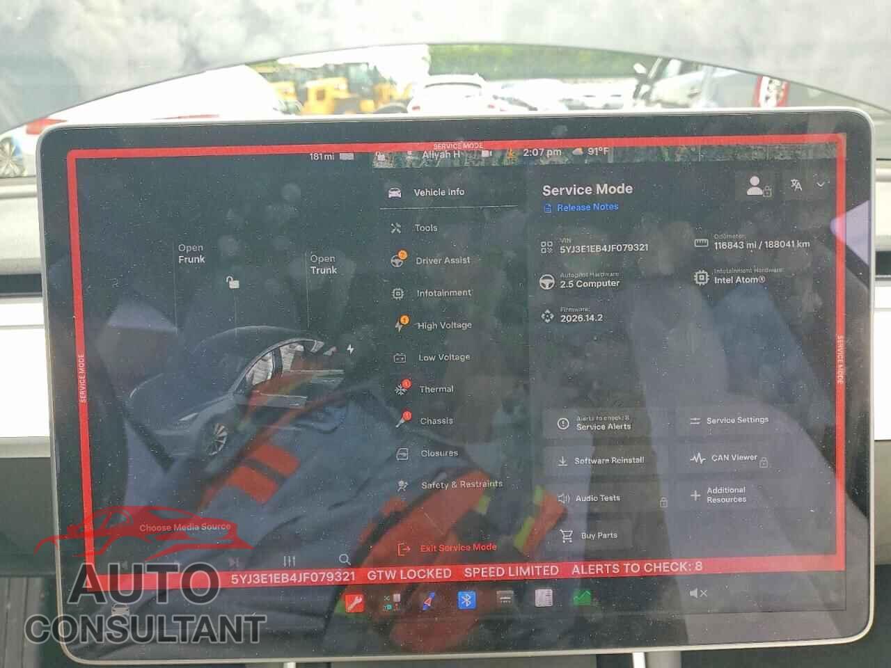 TESLA MODEL 3 2018 - 5YJ3E1EB4JF079321