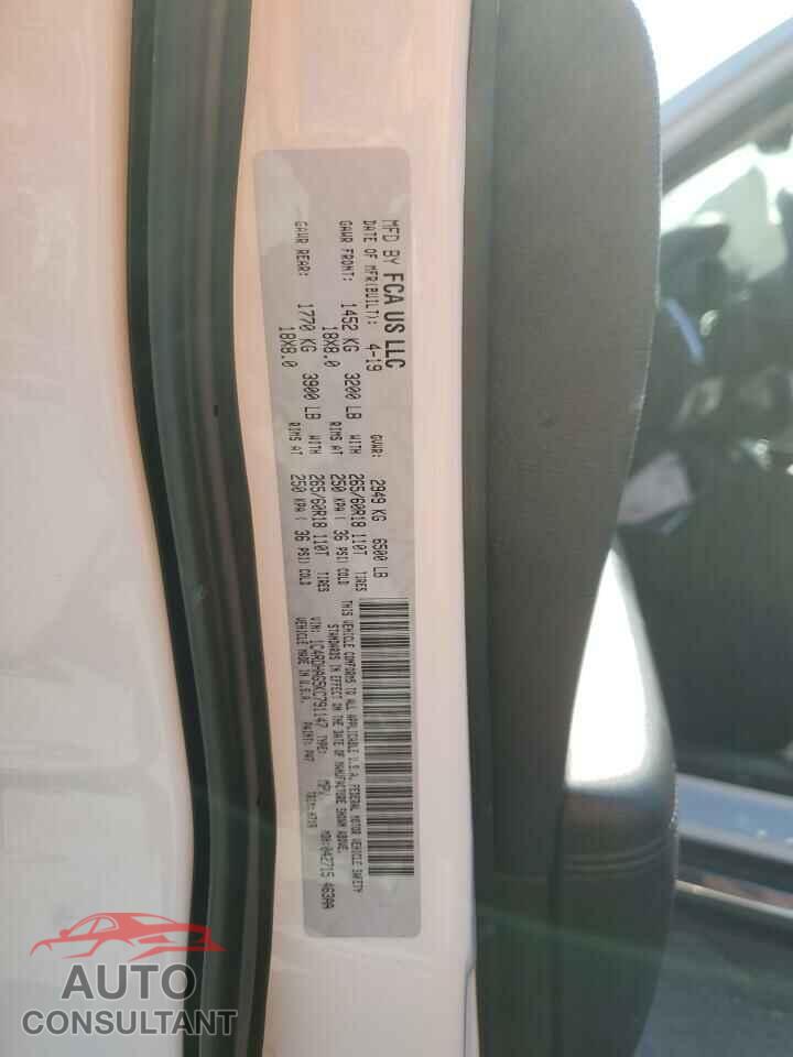DODGE DURANGO 2019 - 1C4RDHAG5KC791147