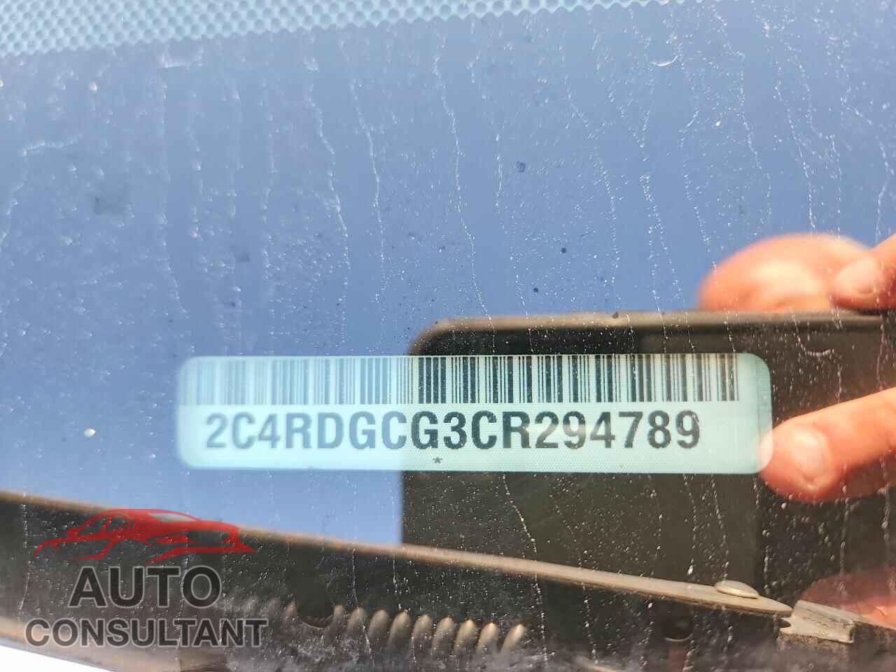 DODGE CARAVAN 2012 - 2C4RDGCG3CR294789