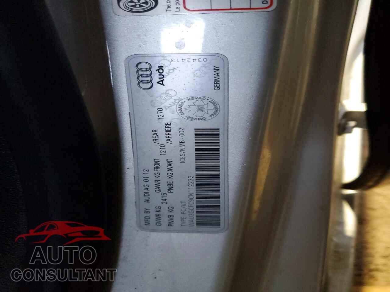 AUDI A7 2012 - WAU3GCFC9CN112232