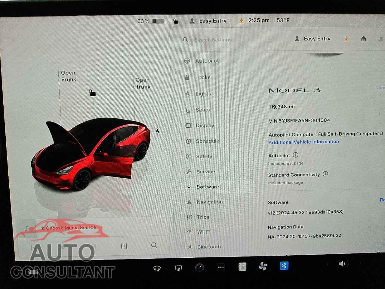 TESLA MODEL 3 2022 - 5YJ3E1EA5NF304004