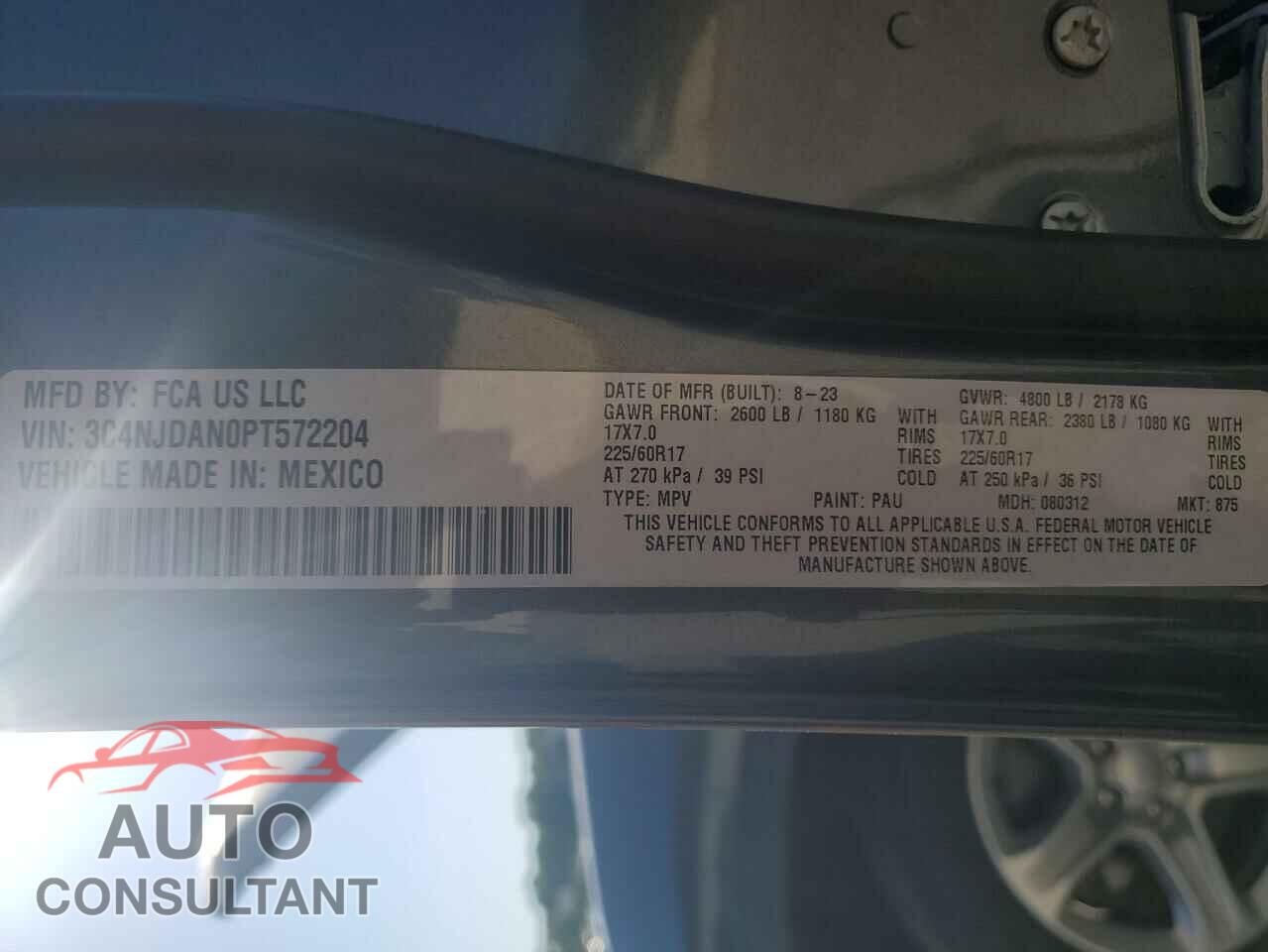 JEEP COMPASS 2023 - 3C4NJDAN0PT572204