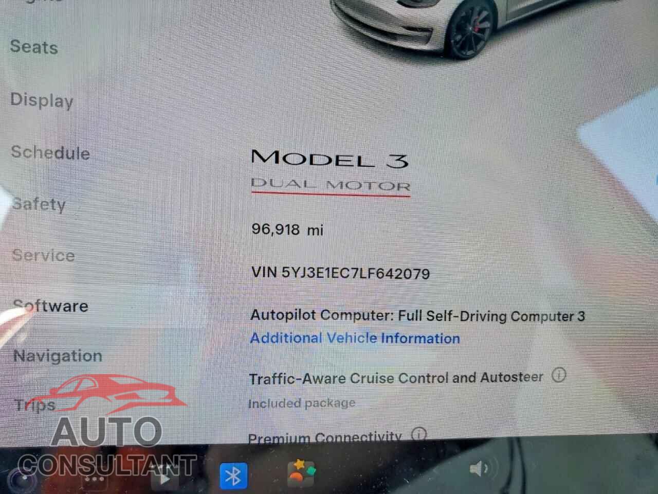 TESLA MODEL 3 2020 - 5YJ3E1EC7LF642079