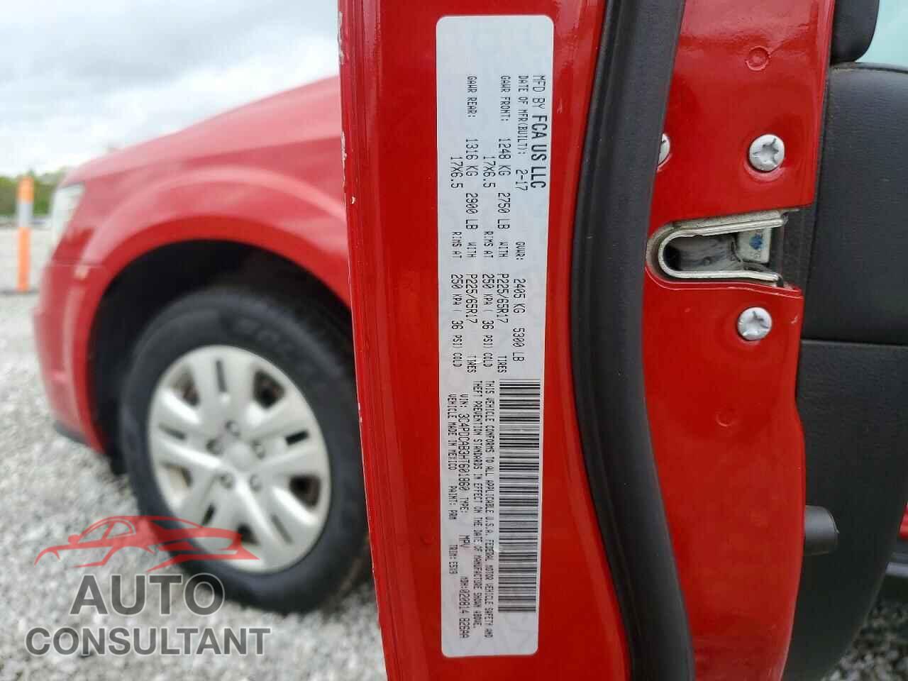 DODGE JOURNEY 2017 - 3C4PDCAB3HT601860