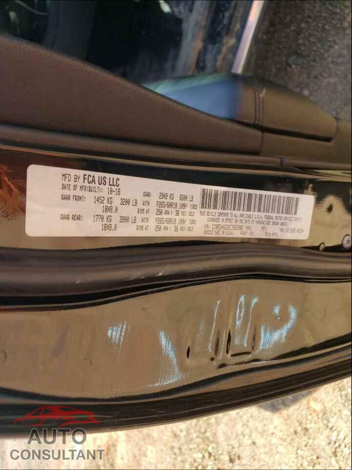 DODGE DURANGO 2019 - 1C4RDHAG3KC582246