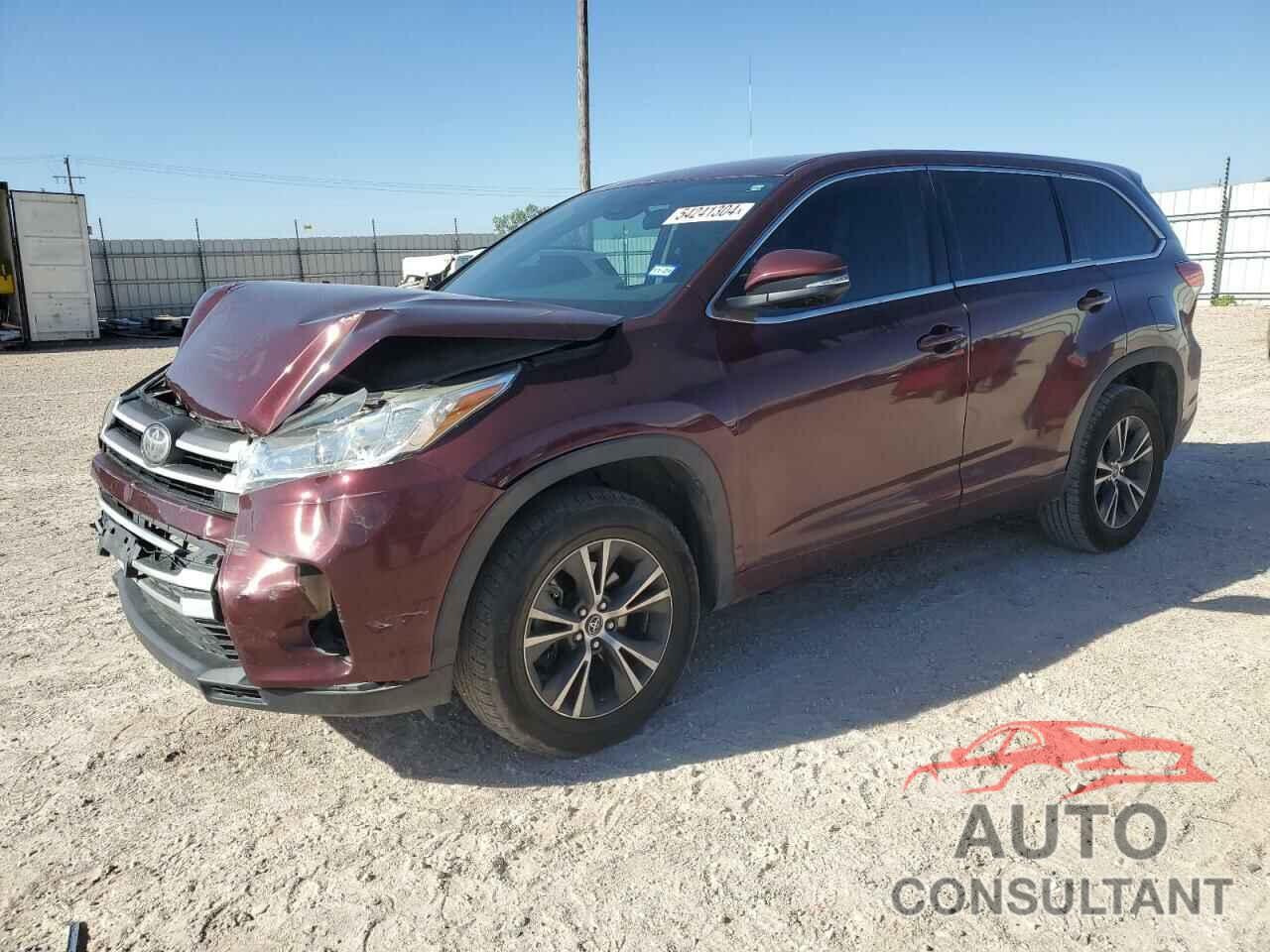 TOYOTA HIGHLANDER 2018 - 5TDZARFH8JS036233