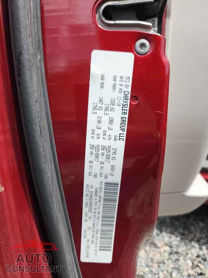 DODGE CARAVAN 2010 - 2D4RN6DX8AR499367