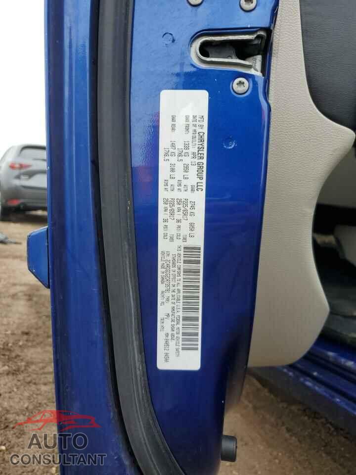 DODGE CARAVAN 2013 - 2C4RDGDG2DR735781