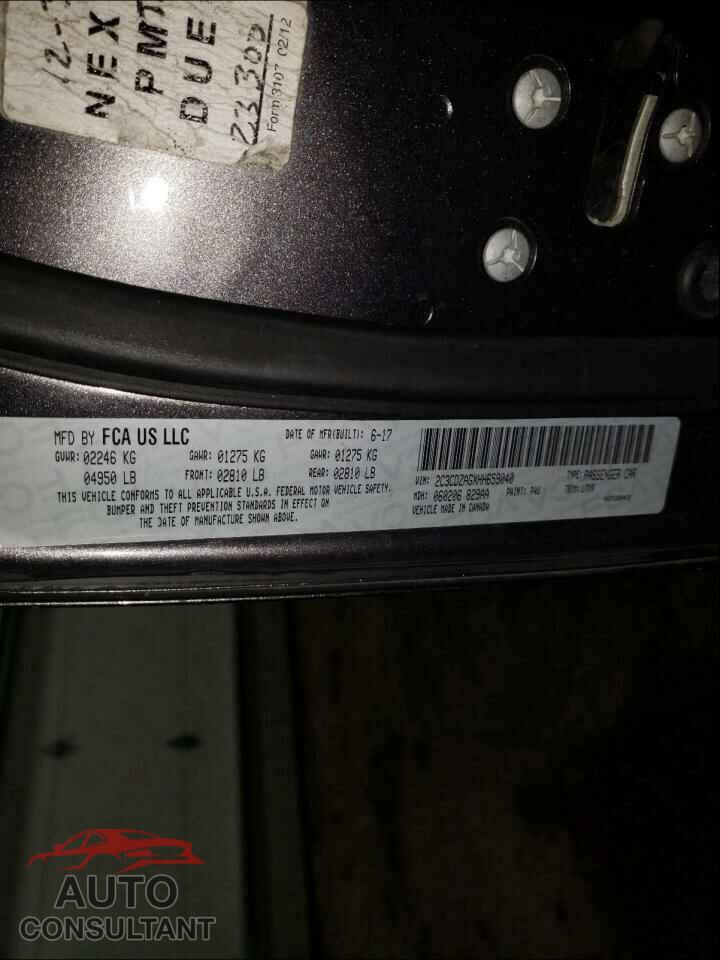 DODGE CHALLENGER 2017 - 2C3CDZAGXHH659040