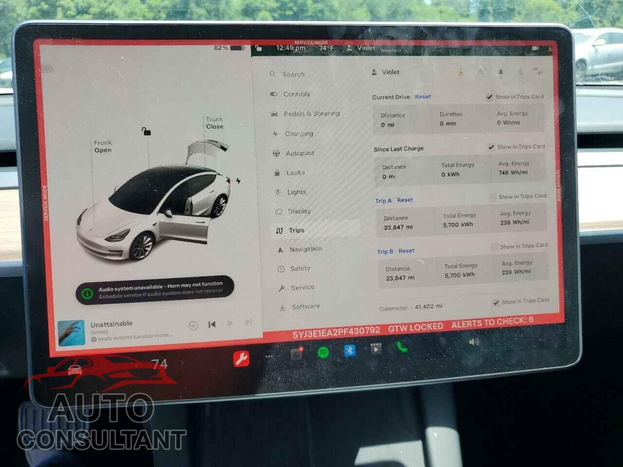 TESLA MODEL 3 2023 - 5YJ3E1EA2PF430792