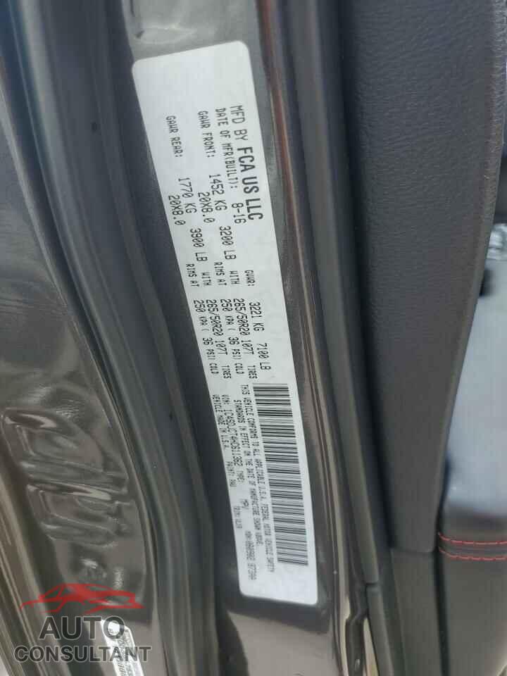 DODGE DURANGO 2017 - 1C4SDJCT4HC611362