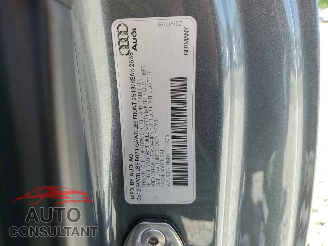 AUDI A5 2013 - WAUCFAFH8DN001675