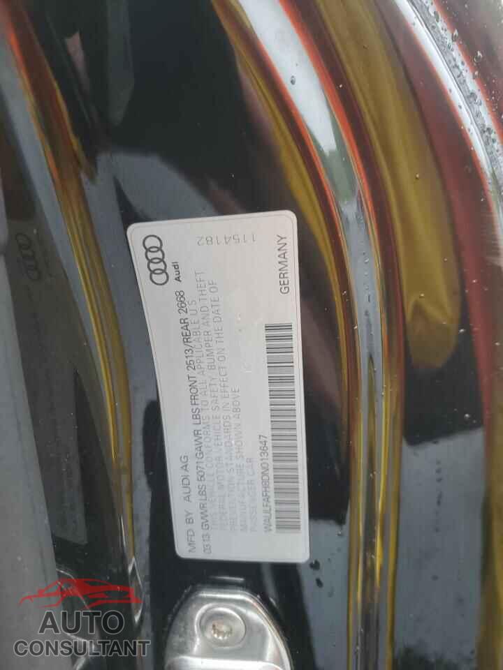 AUDI A5 2013 - WAULFAFH8DN013647