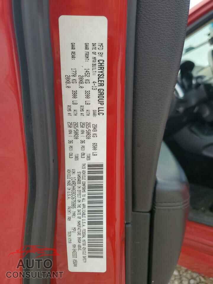 DODGE DURANGO 2013 - 1C4RDHAG9DC675985
