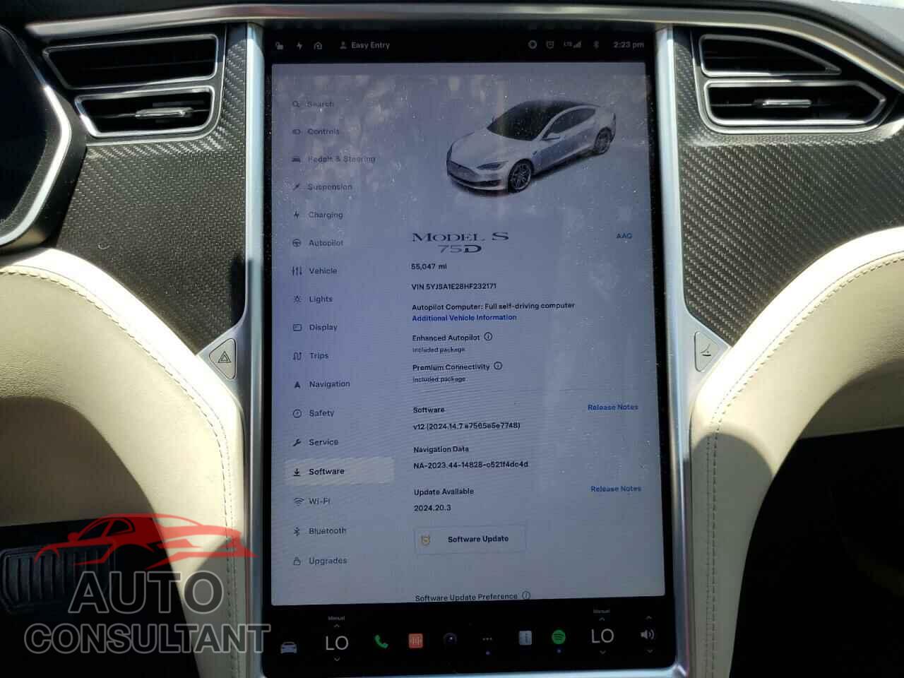 TESLA MODEL S 2017 - 5YJSA1E28HF232171