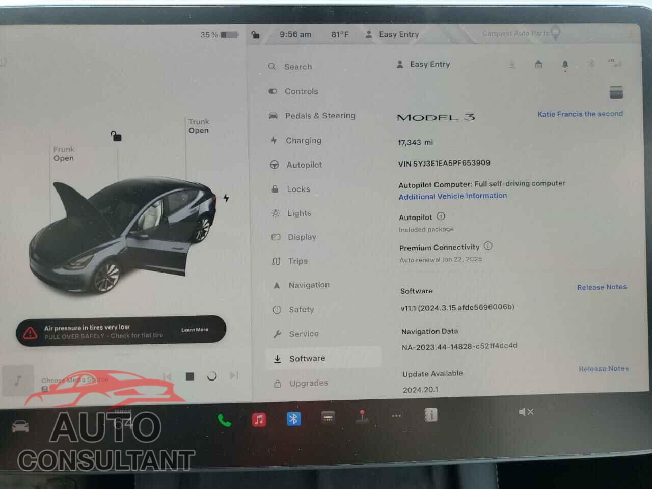 TESLA MODEL 3 2023 - 5YJ3E1EA5PF653909
