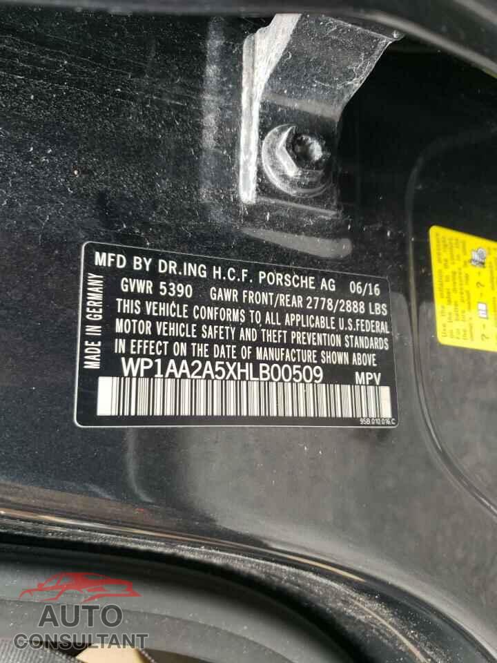 PORSCHE MACAN 2017 - WP1AA2A5XHLB00509