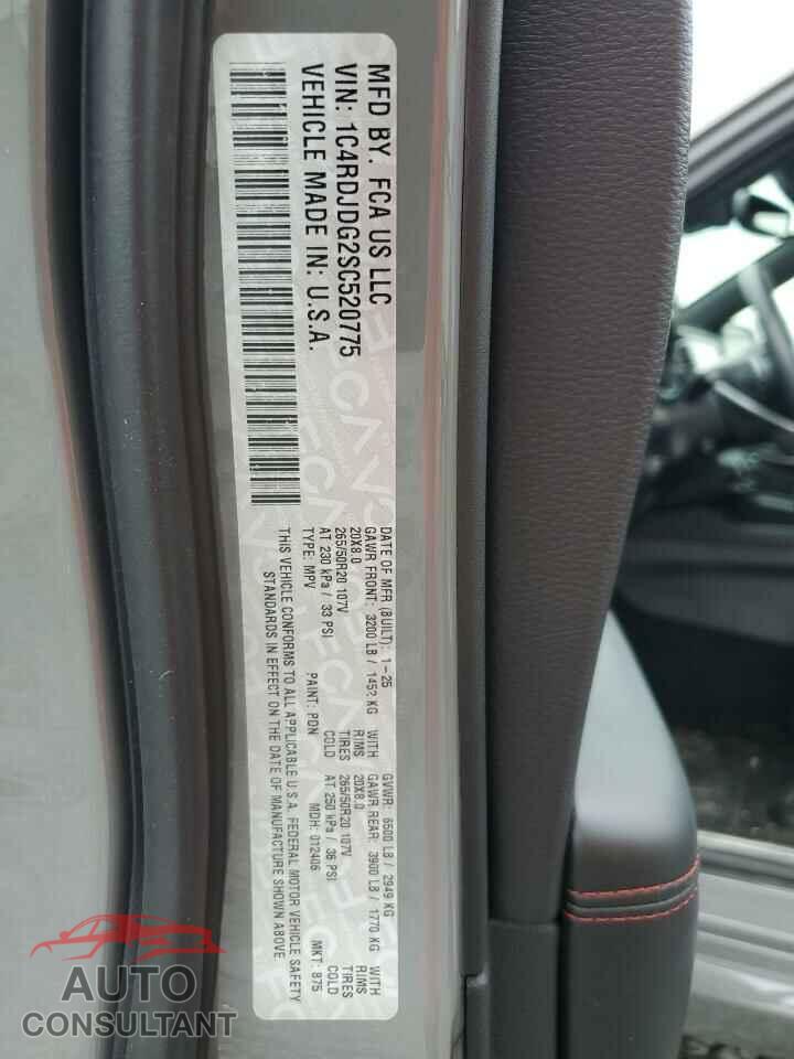 DODGE DURANGO 2025 - 1C4RDJDG2SC520775