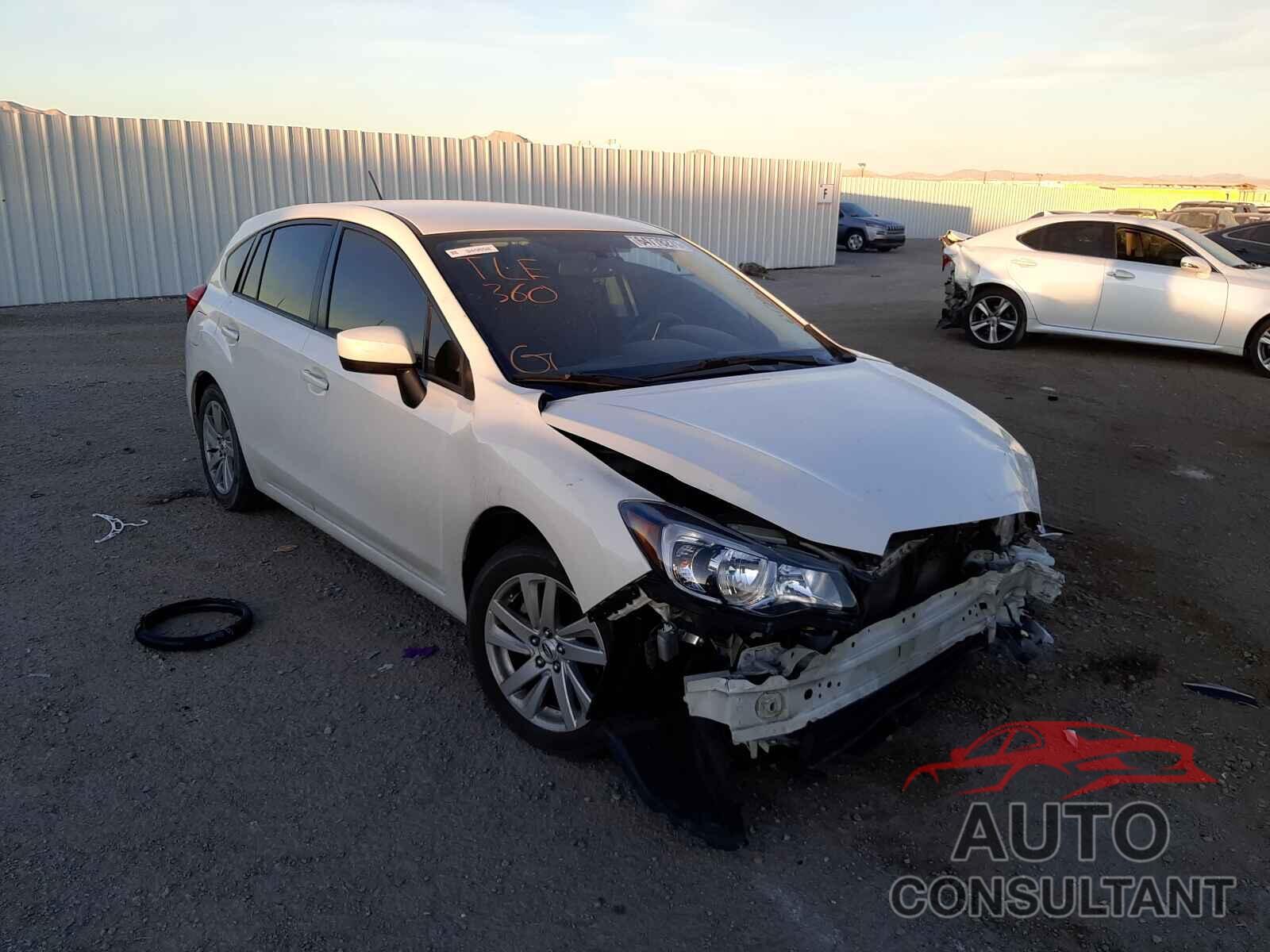 SUBARU IMPREZA 2016 - JF1GPAB66G8323682