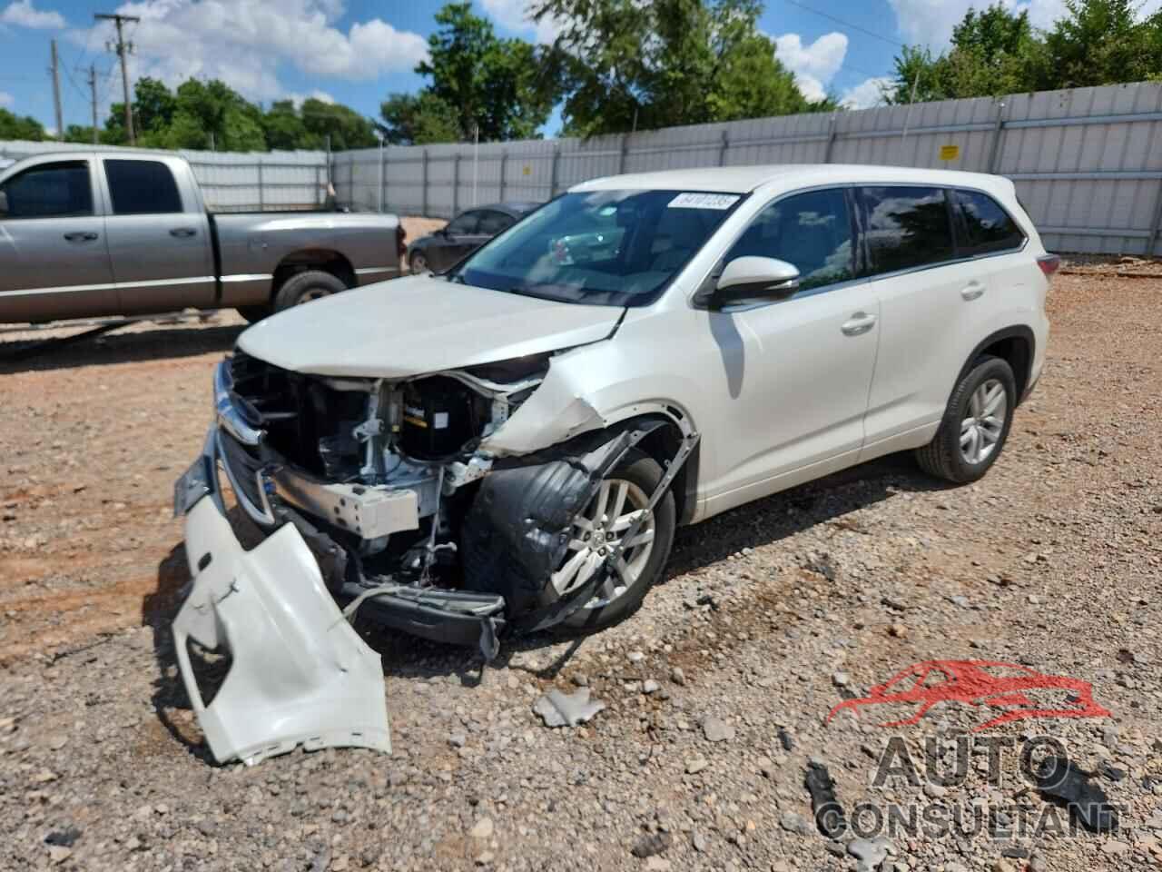 TOYOTA HIGHLANDER 2014 - 5TDZARFH9ES008785