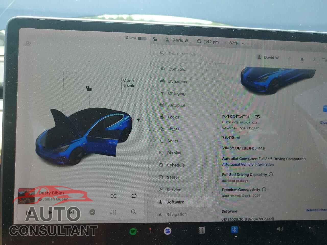 TESLA MODEL 3 2018 - 5YJ3E1EB3JF054149