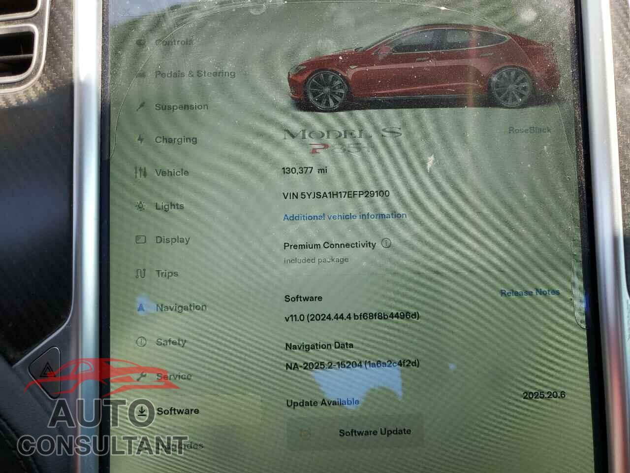 TESLA MODEL S 2014 - 5YJSA1H17EFP29100