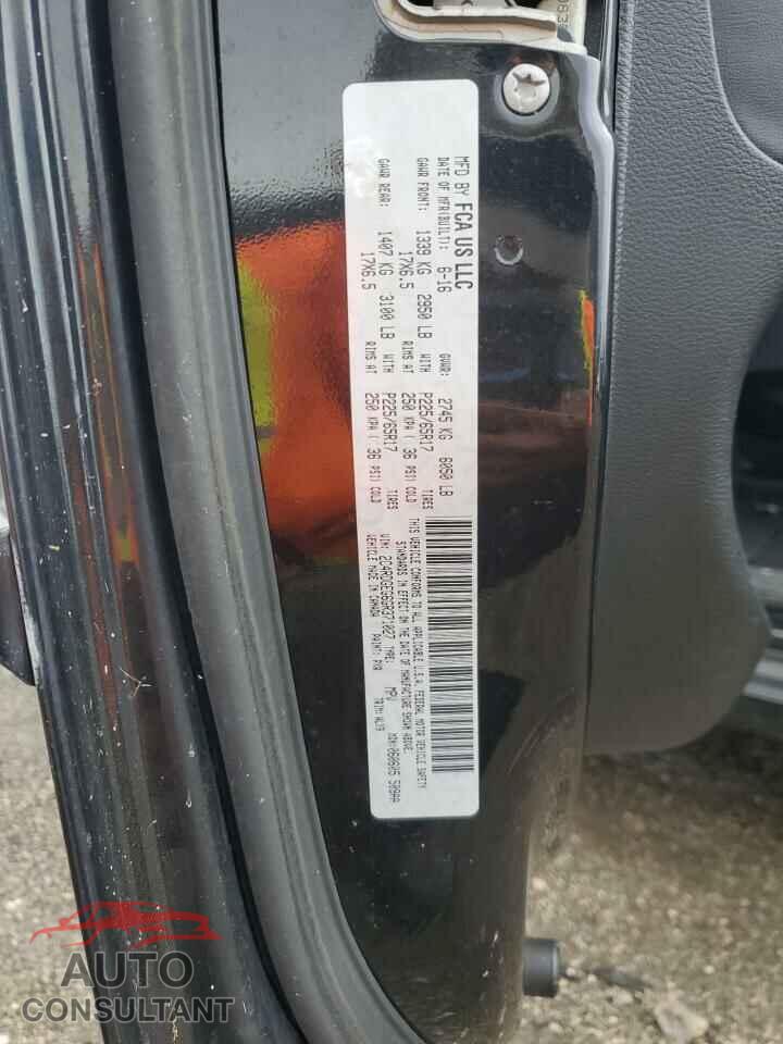 DODGE CARAVAN 2016 - 2C4RDGEG6GR371027