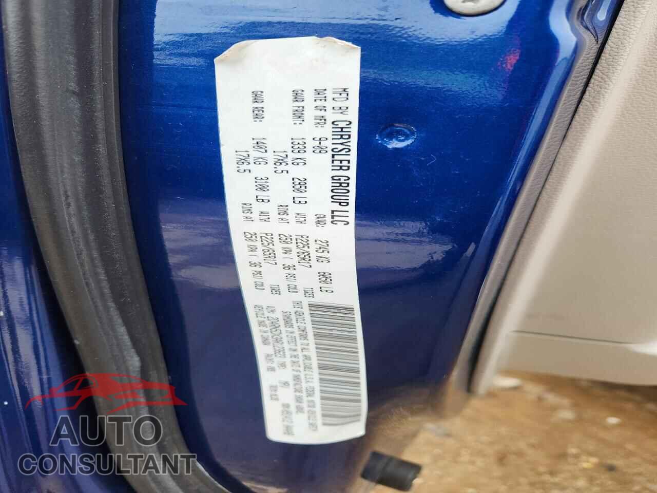 DODGE CARAVAN 2010 - 2D4RN5DX3AR123623