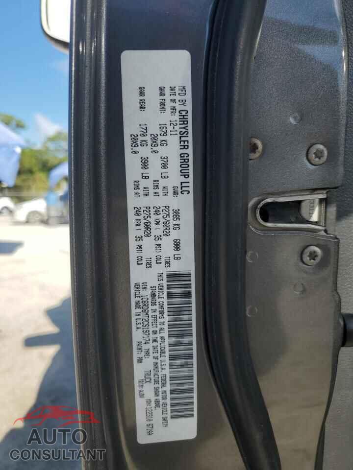 DODGE RAM 1500 2012 - 1C6RD6MT2CS197174