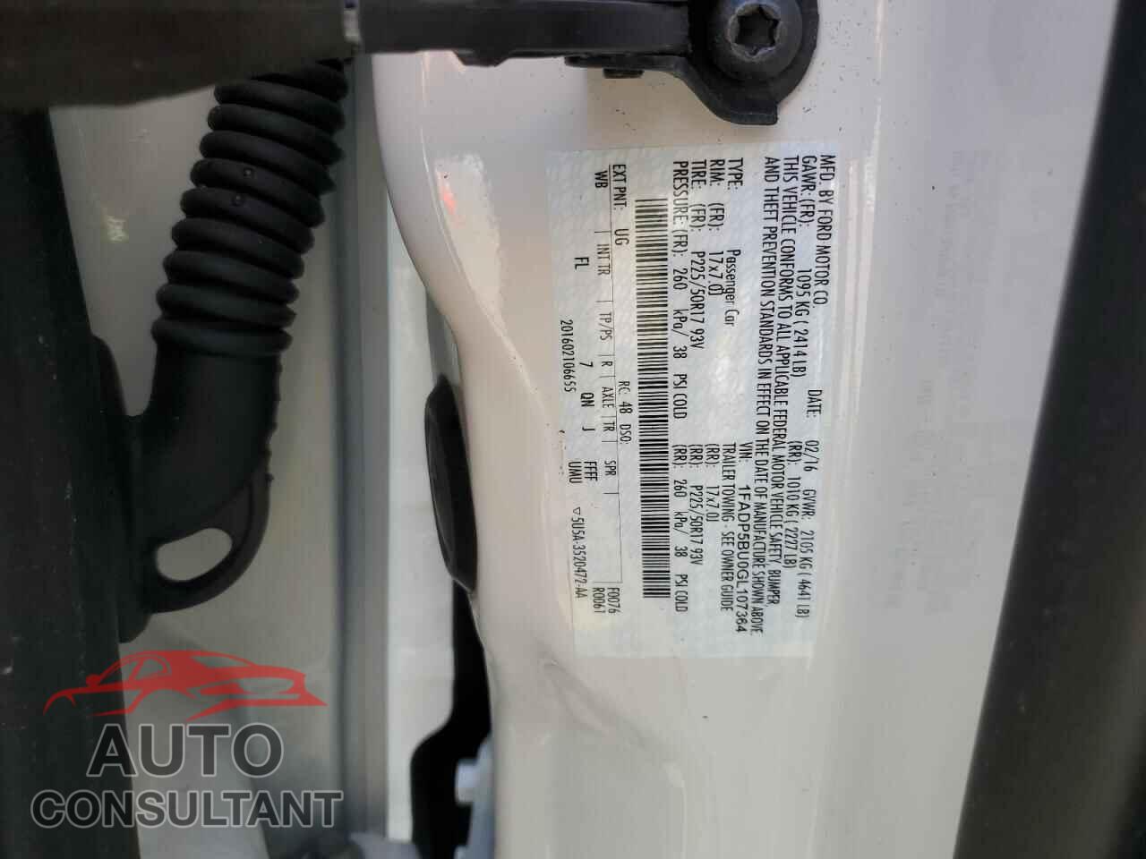 FORD CMAX 2016 - 1FADP5BU0GL107364