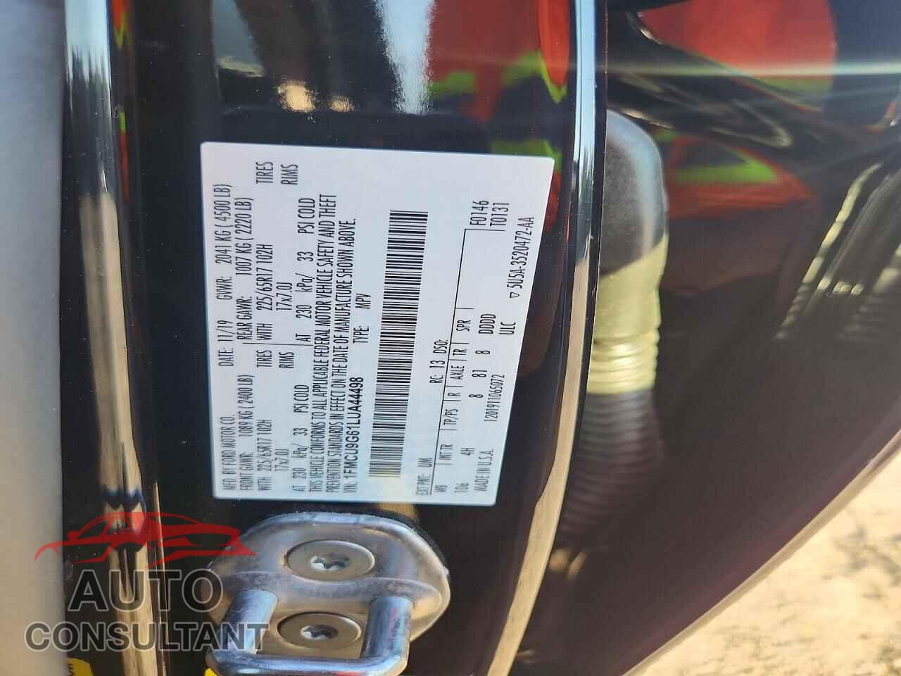 FORD ESCAPE 2020 - 1FMCU9G61LUA44498