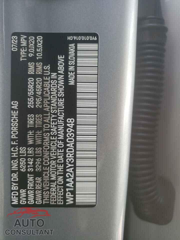 PORSCHE CAYENNE 2024 - WP1AA2AY3RDA03948