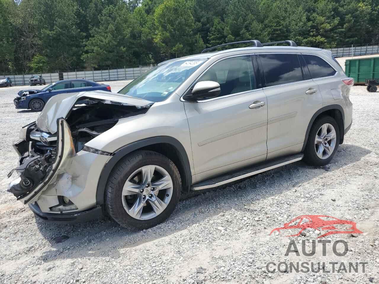 TOYOTA HIGHLANDER 2015 - 5TDDKRFH3FS122984