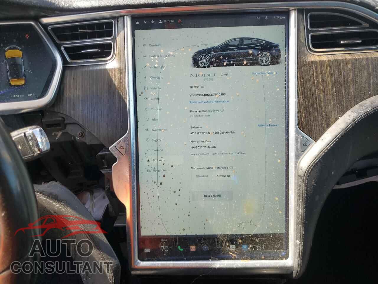 TESLA MODEL S 2013 - 5YJSA1DN6DFP20296
