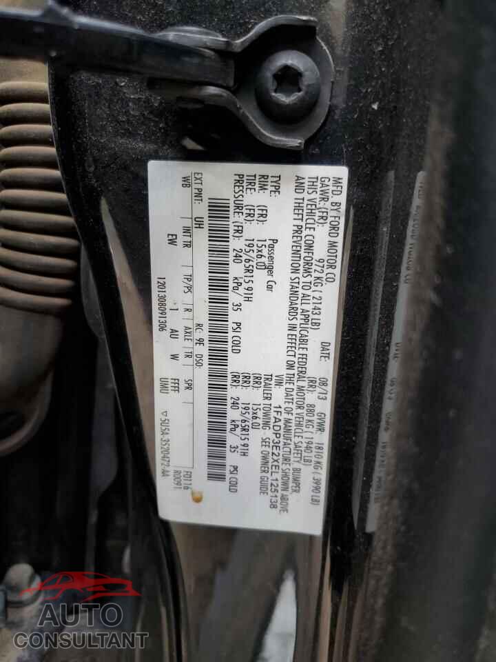 FORD FOCUS 2014 - 1FADP3E2XEL125138