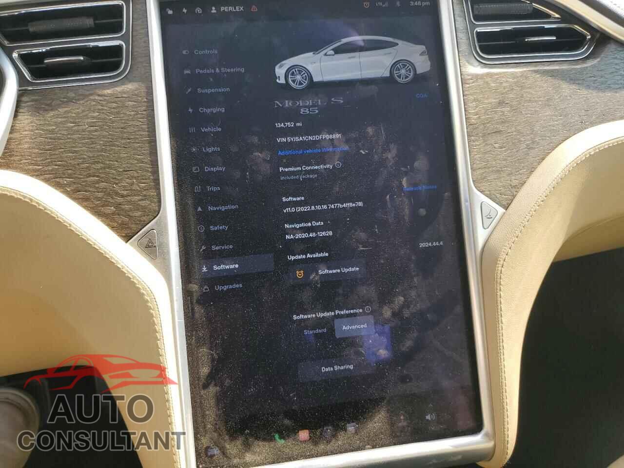 TESLA MODEL S 2013 - 5YJSA1CN2DFP08891