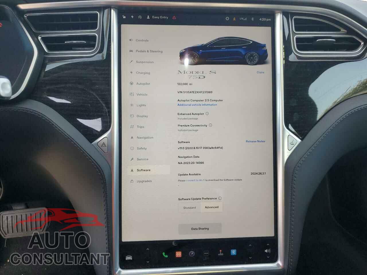 TESLA MODEL S 2017 - 5YJSA1E2XHF231989
