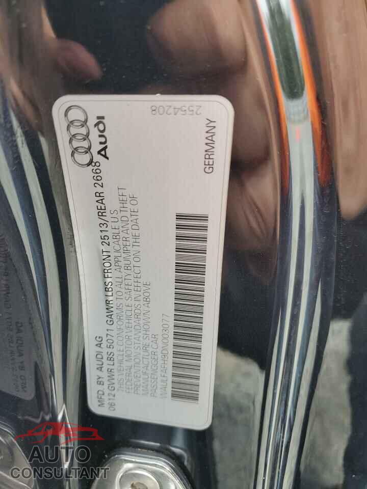 AUDI A5 2013 - WAULFAFH9DN003077