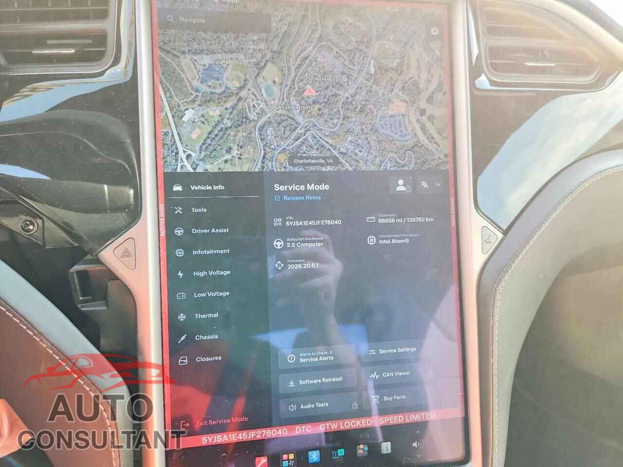 TESLA MODEL S 2018 - 5YJSA1E45JF276040