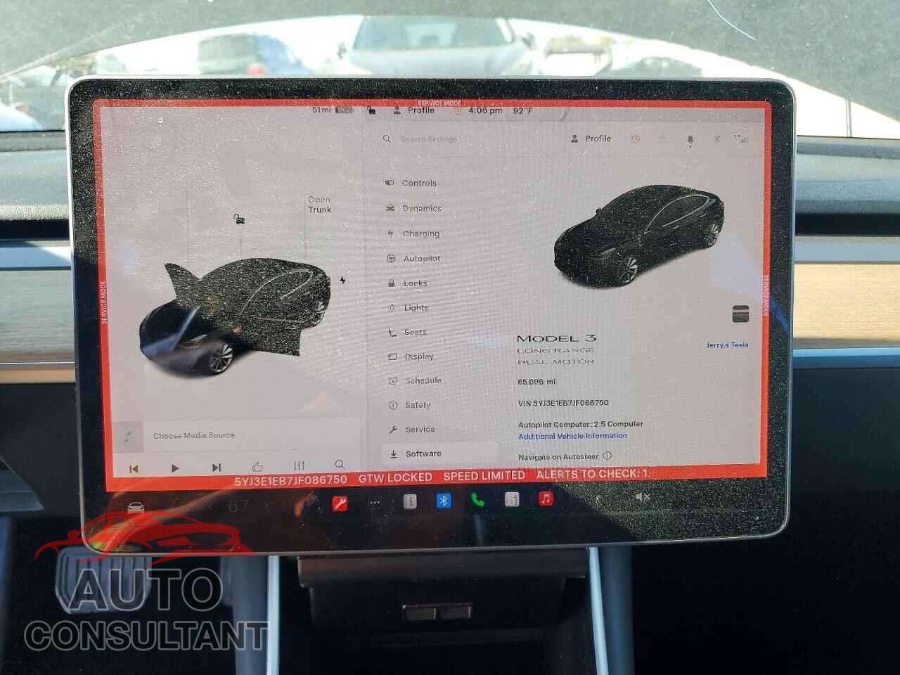 TESLA MODEL 3 2018 - 5YJ3E1EB7JF086750