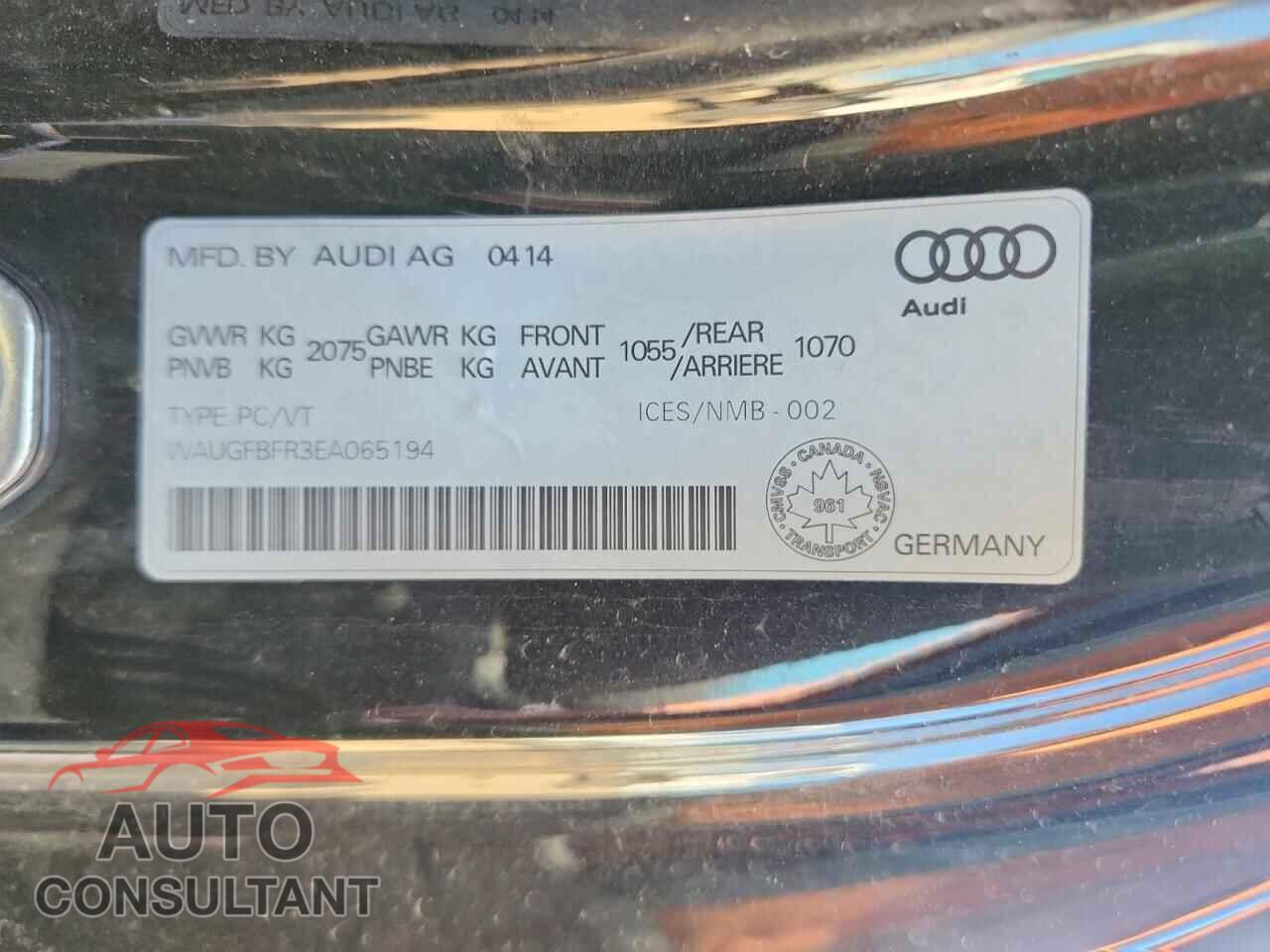 AUDI A5 2014 - WAUGFBFR3EA065194
