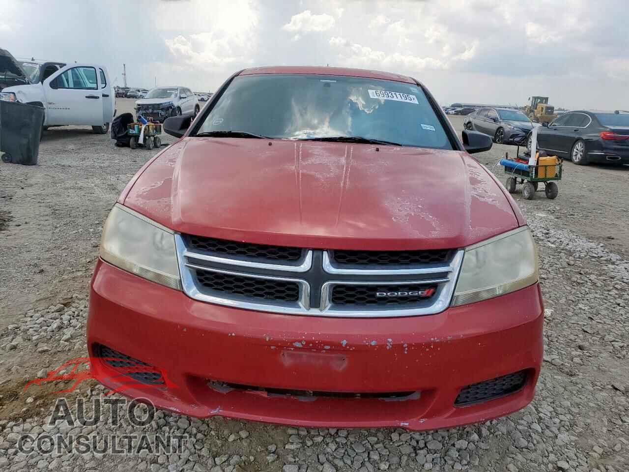 DODGE AVENGER 2013 - 1C3CDZAB9DN752007