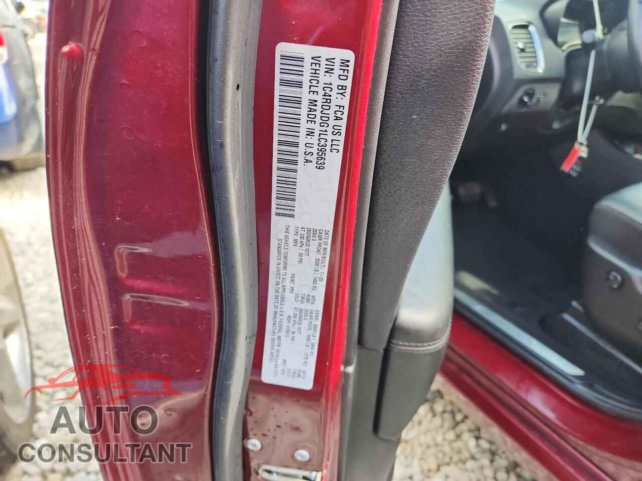 DODGE DURANGO 2020 - 1C4RDJDG1LC395639