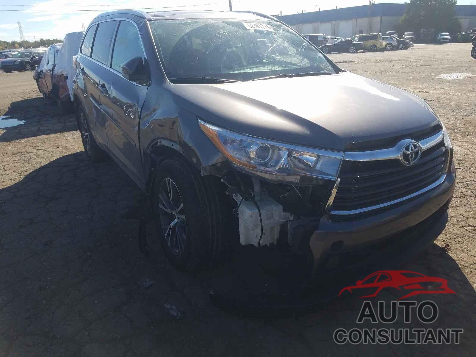 TOYOTA HIGHLANDER 2016 - 5TDJKRFH4GS311261
