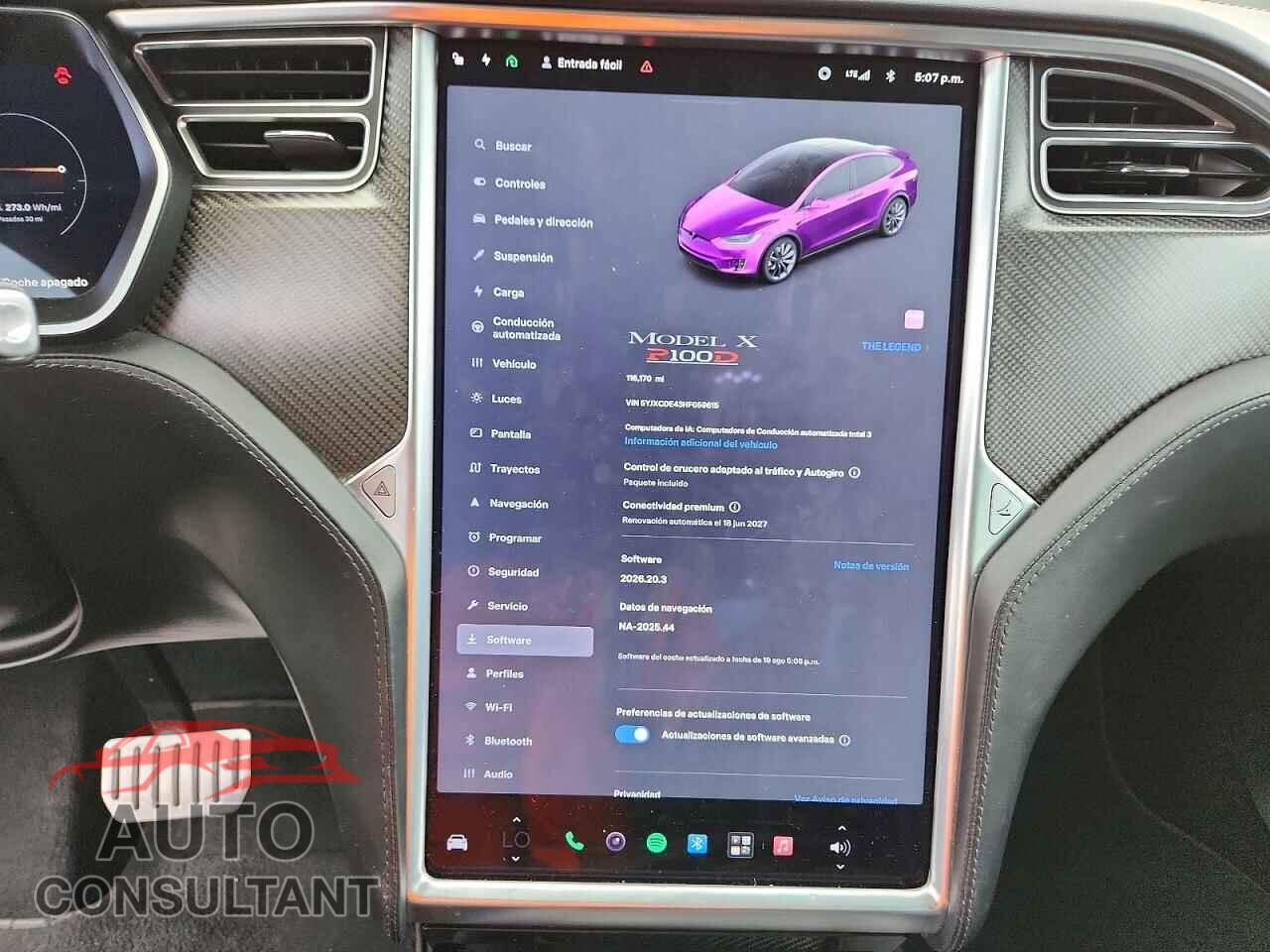 TESLA MODEL X 2017 - 5YJXCDE43HF059615