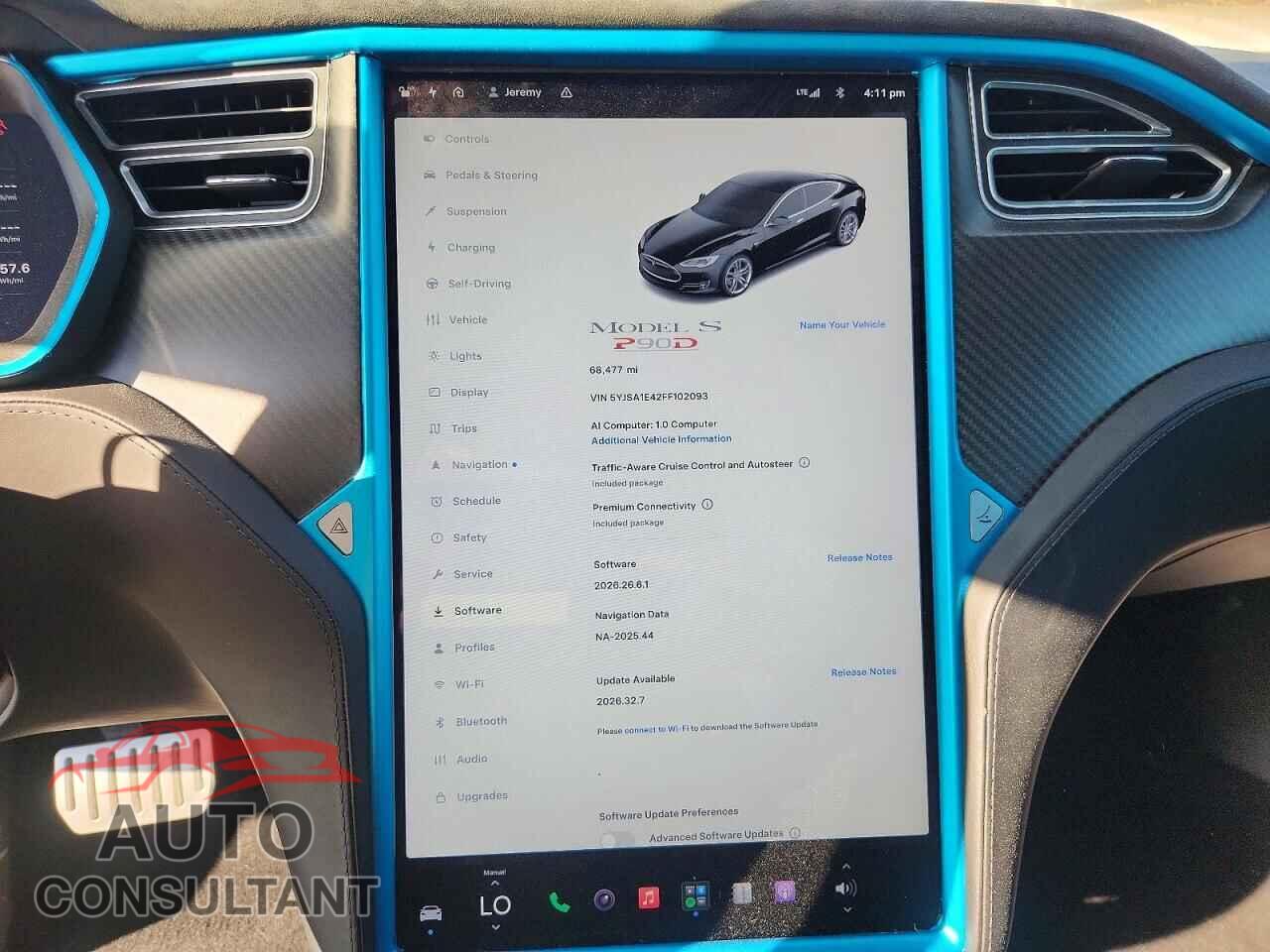 TESLA MODEL S 2015 - 5YJSA1E42FF102093
