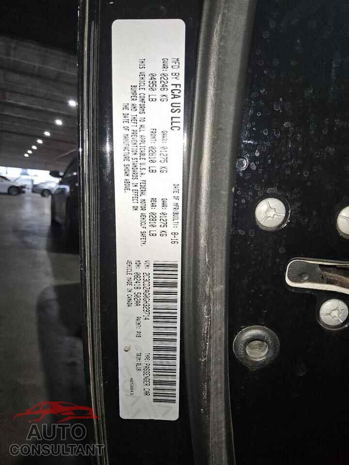DODGE CHALLENGER 2016 - 2C3CDZAG0GH329714